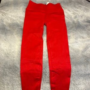 Red leggings never worn before! Great material
